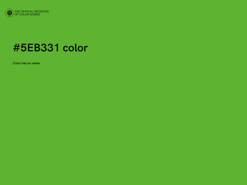 #5EB331 color image