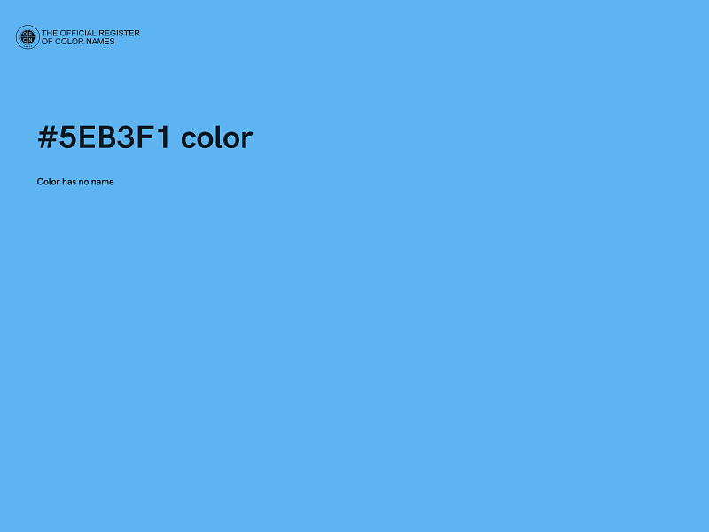 #5EB3F1 color image