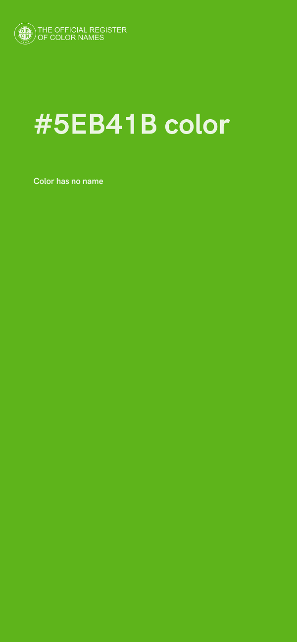 #5EB41B color image