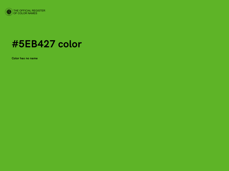 #5EB427 color image
