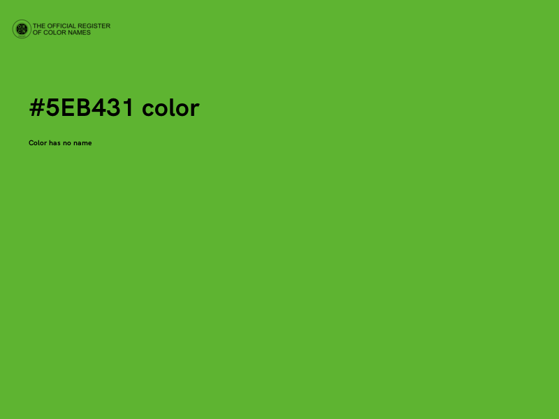 #5EB431 color image