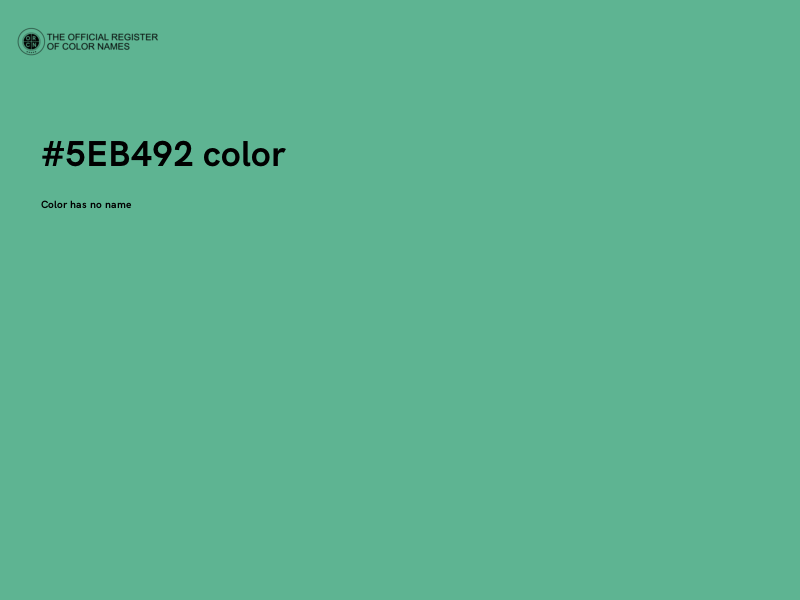 #5EB492 color image
