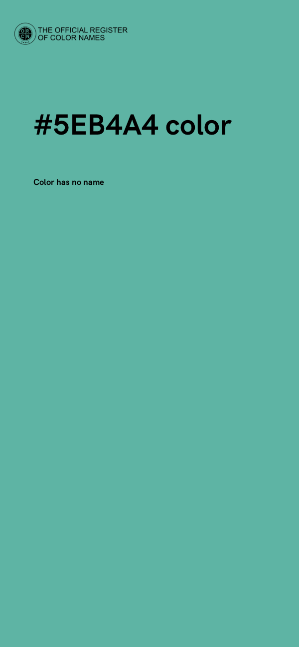 #5EB4A4 color image