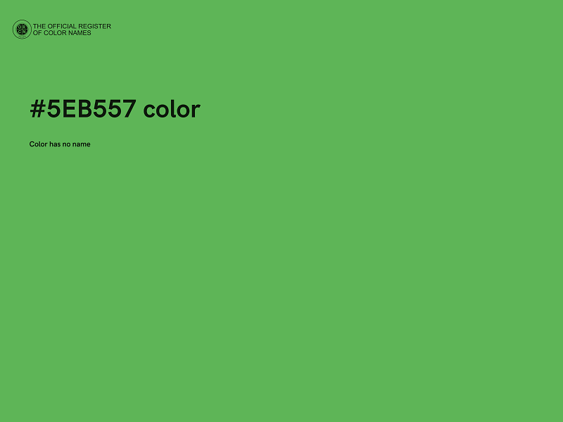 #5EB557 color image