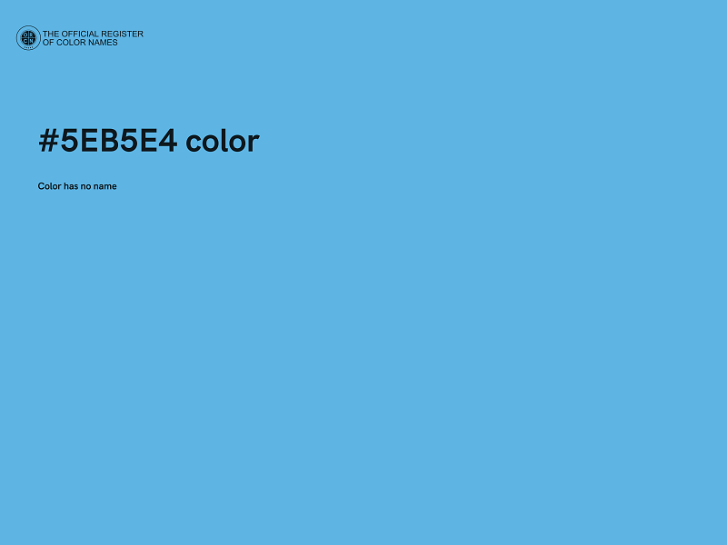 #5EB5E4 color image