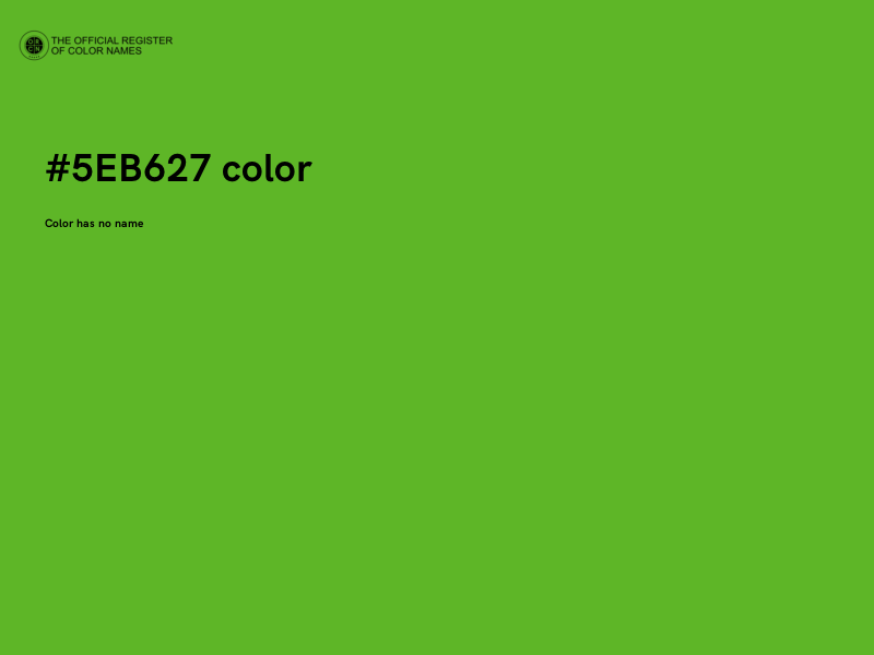 #5EB627 color image