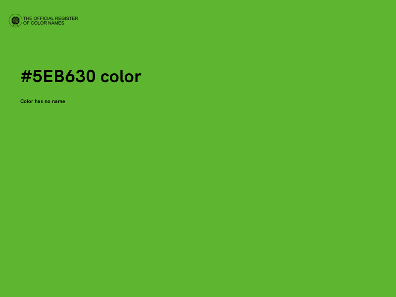 #5EB630 color image