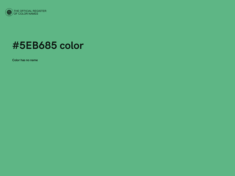 #5EB685 color image