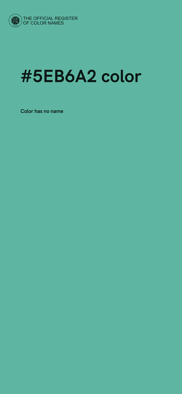 #5EB6A2 color image