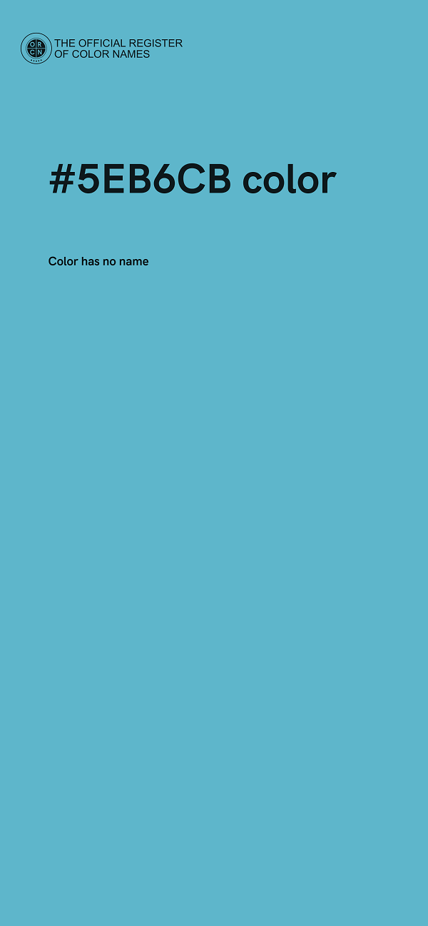 #5EB6CB color image