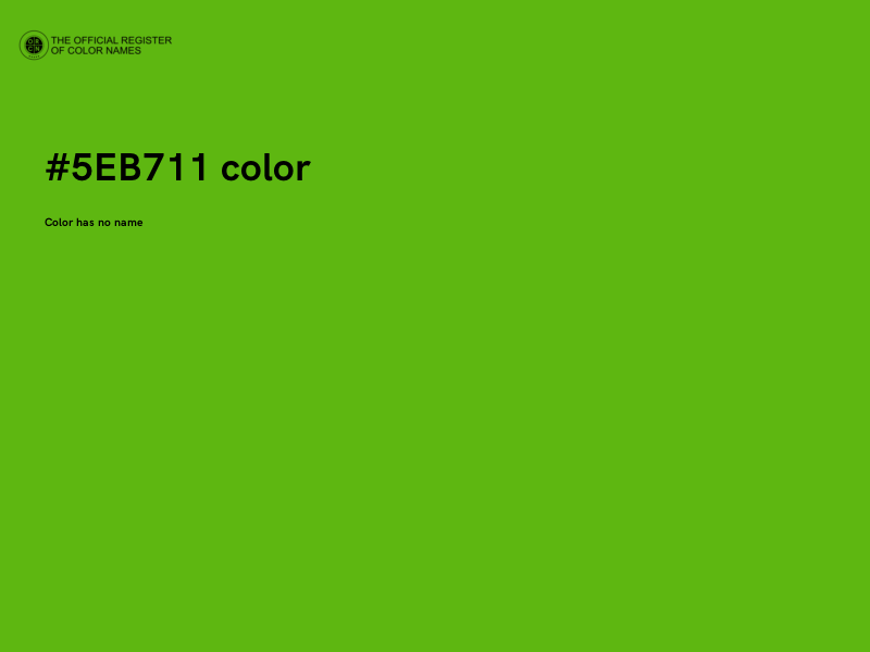 #5EB711 color image