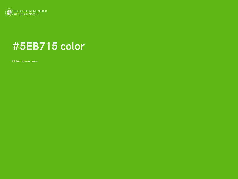 #5EB715 color image