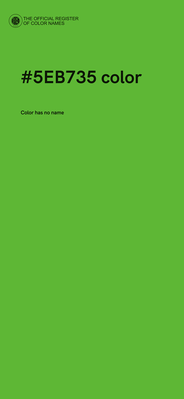 #5EB735 color image