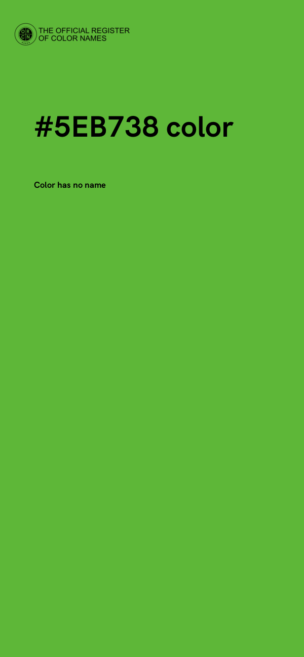 #5EB738 color image