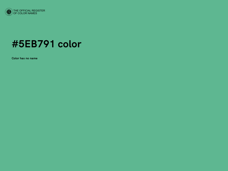 #5EB791 color image