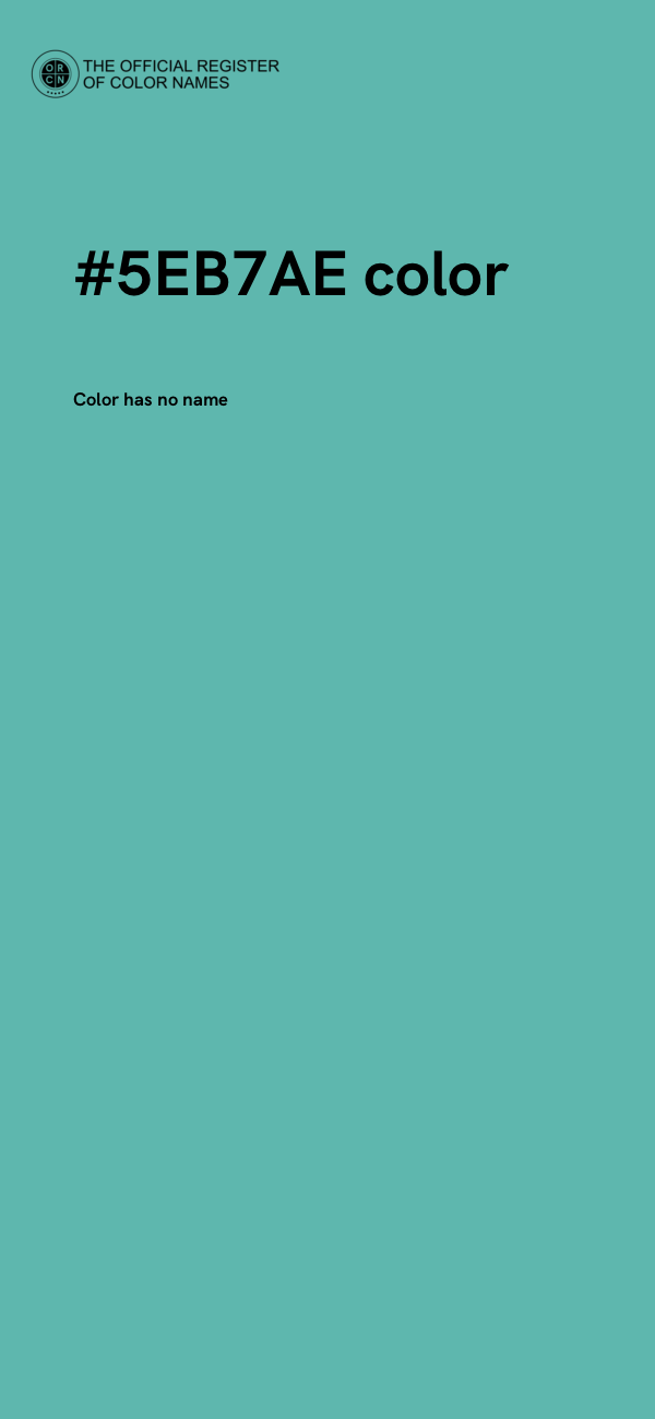 #5EB7AE color image