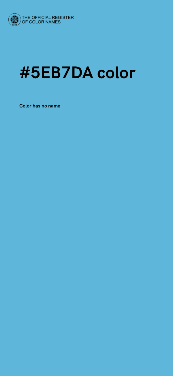 #5EB7DA color image