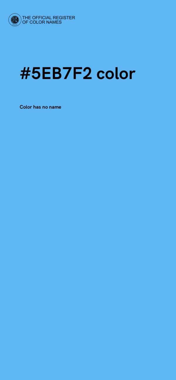 #5EB7F2 color image