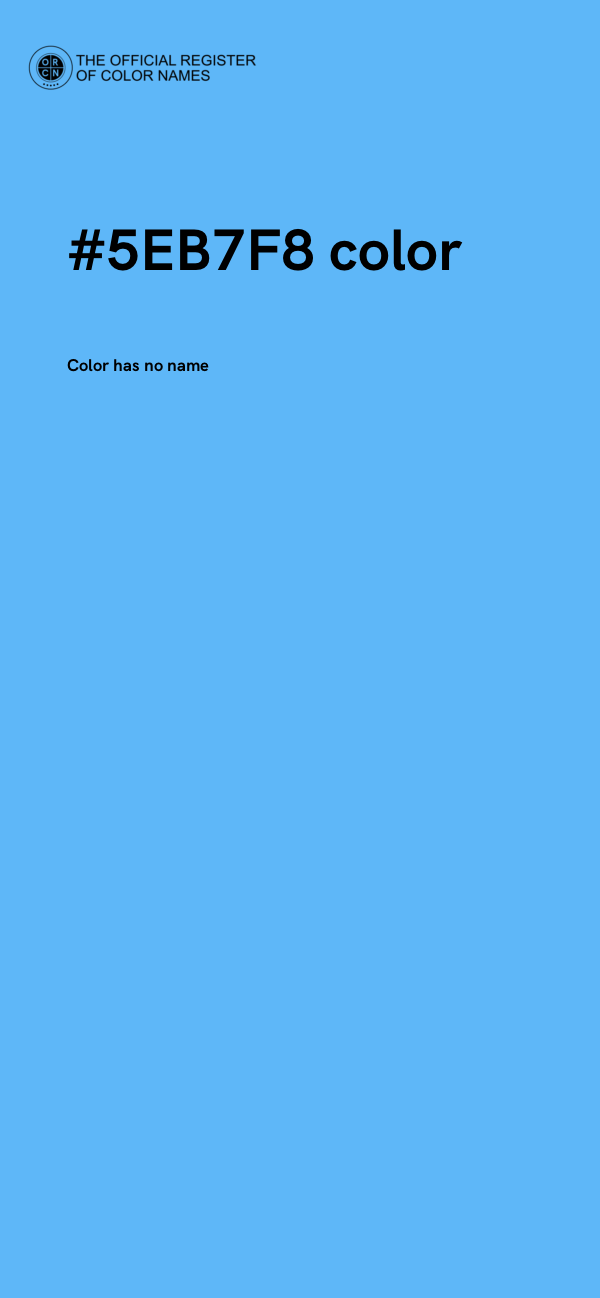 #5EB7F8 color image