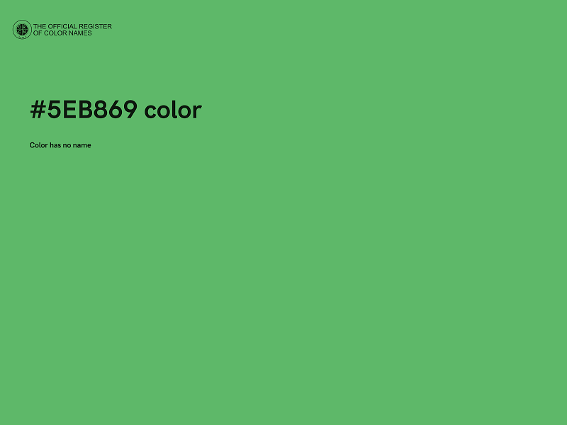 #5EB869 color image