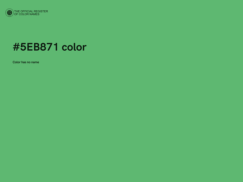 #5EB871 color image