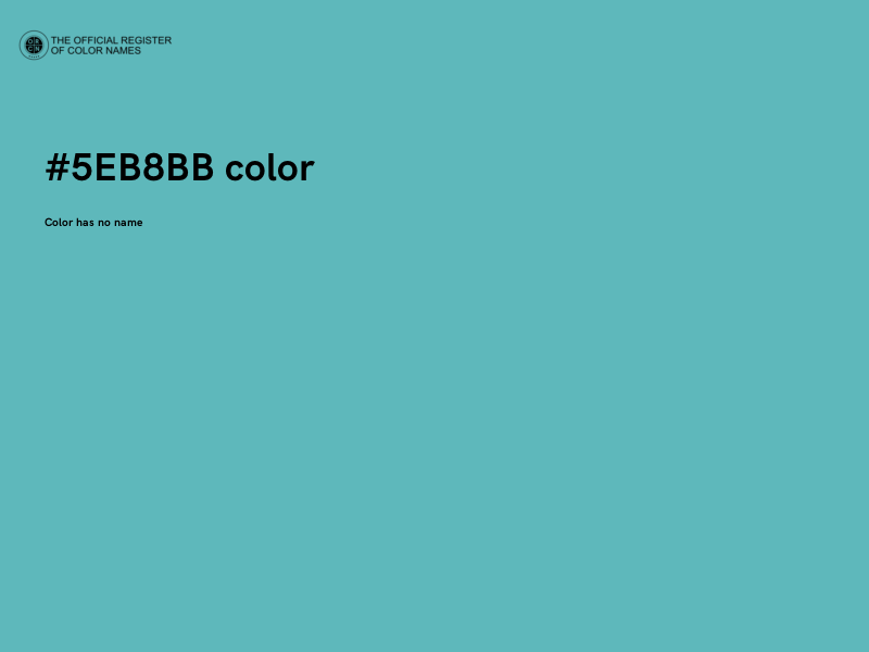 #5EB8BB color image