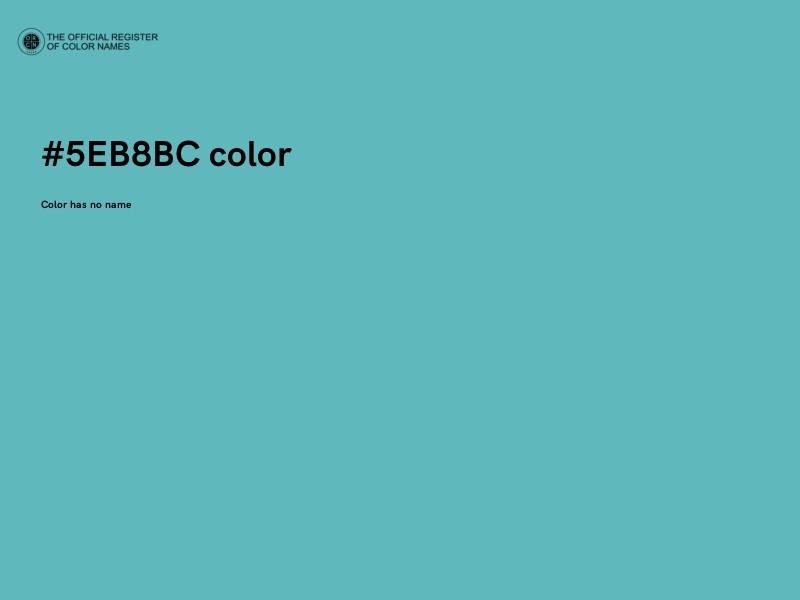 #5EB8BC color image