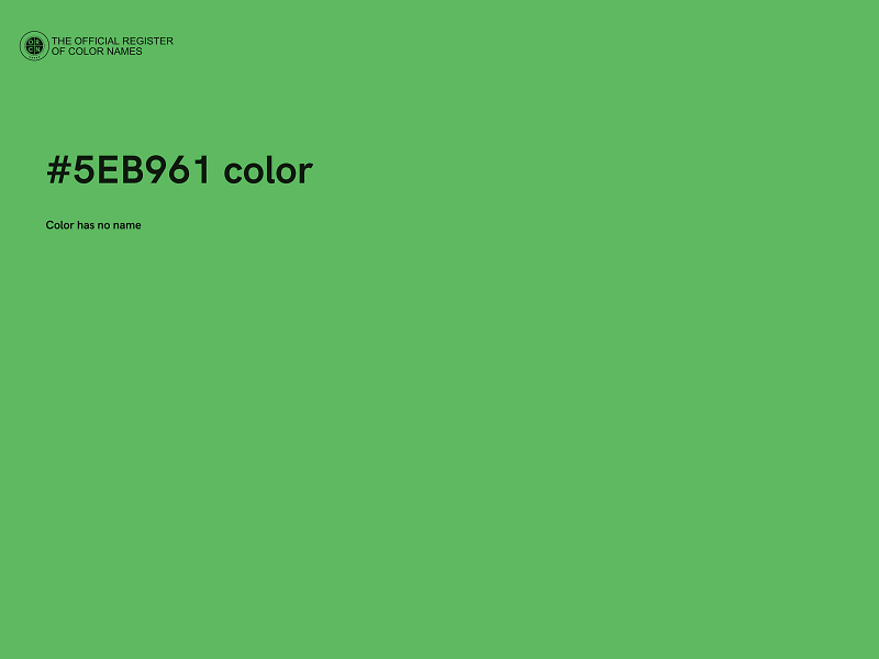 #5EB961 color image