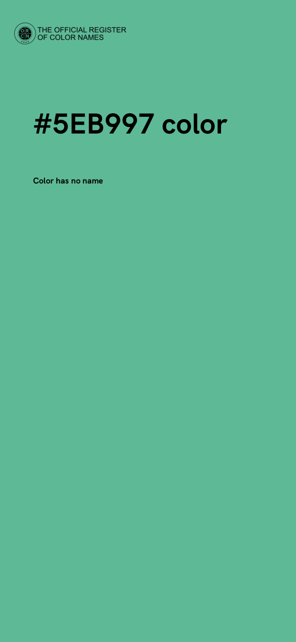 #5EB997 color image
