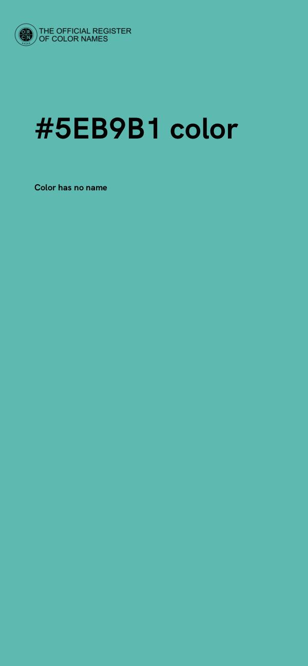 #5EB9B1 color image