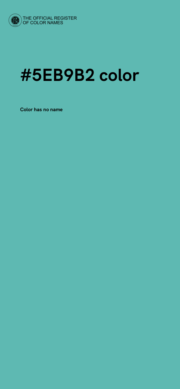 #5EB9B2 color image