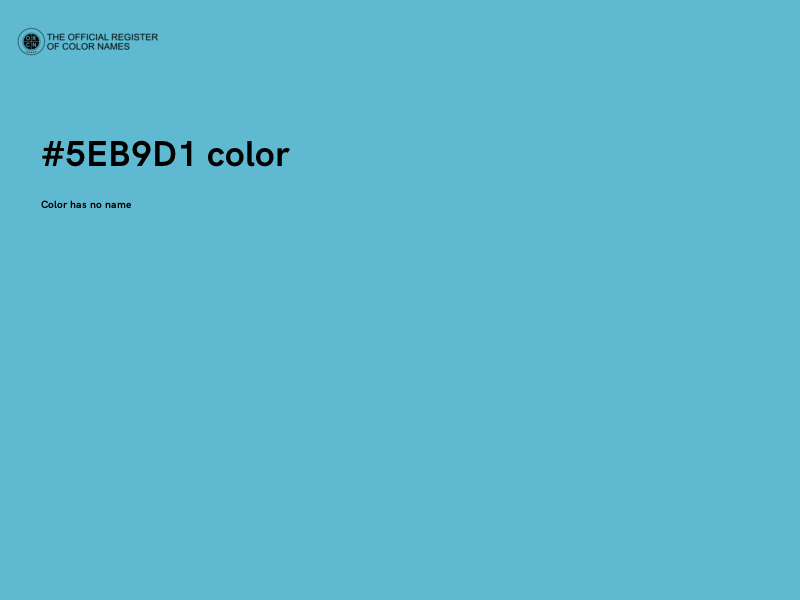 #5EB9D1 color image