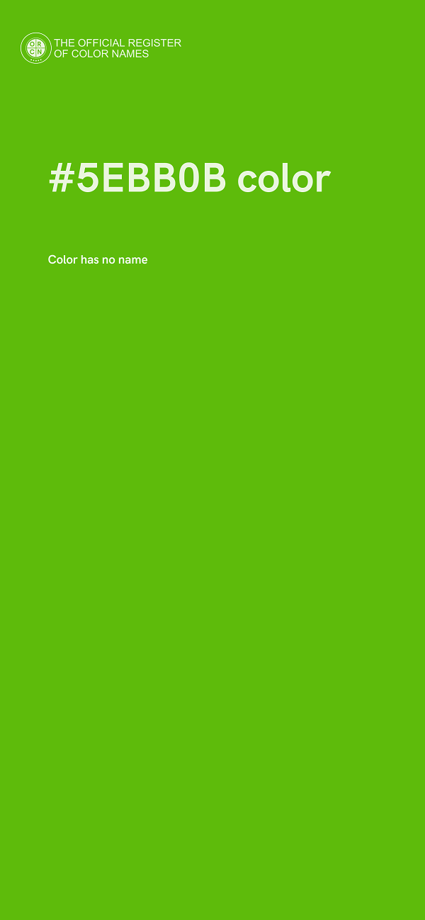 #5EBB0B color image
