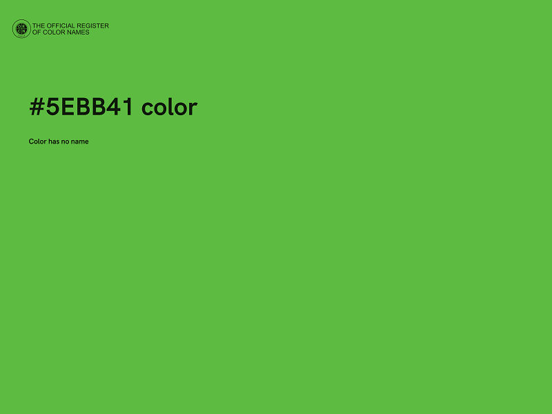 #5EBB41 color image