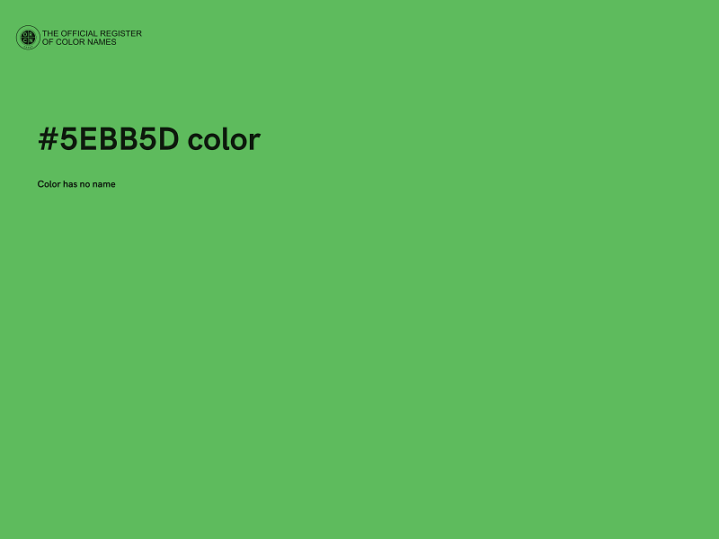 #5EBB5D color image