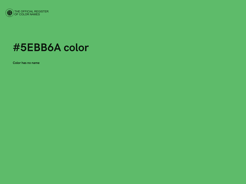 #5EBB6A color image
