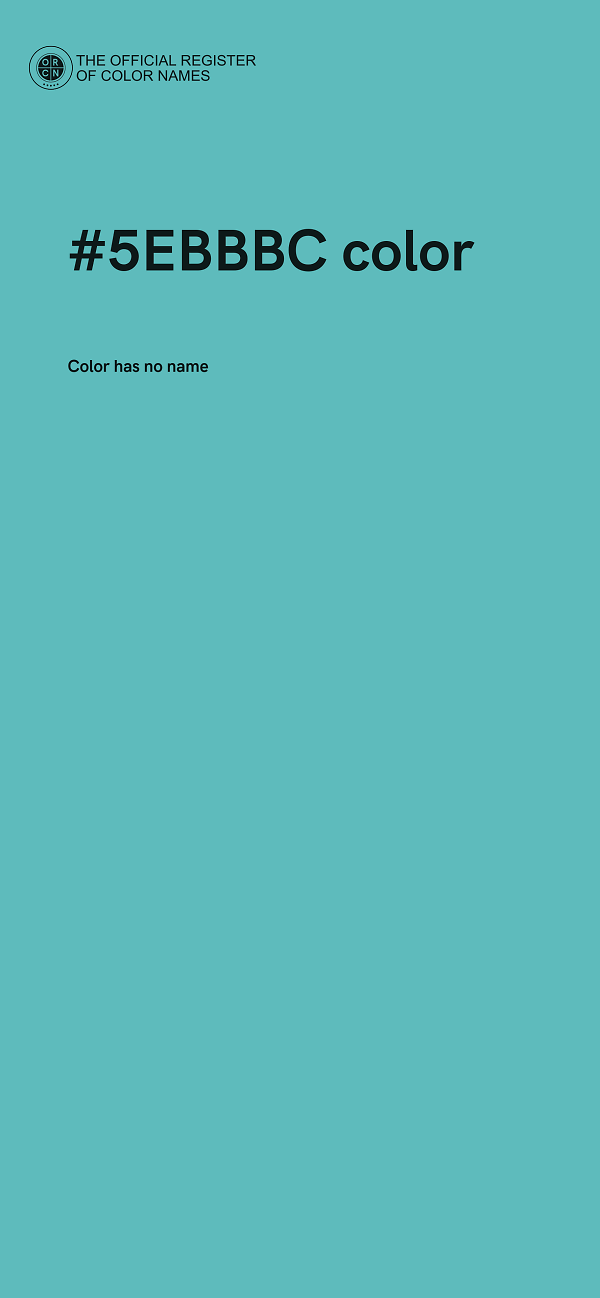 #5EBBBC color image