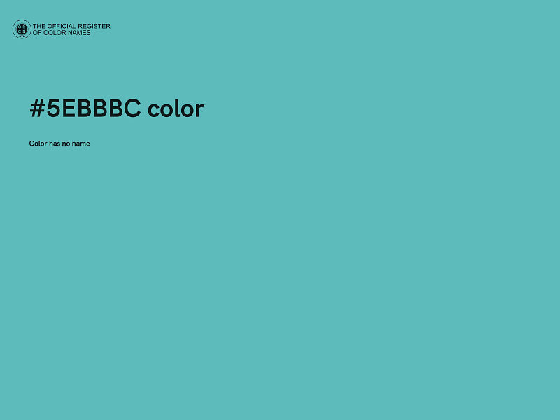 #5EBBBC color image