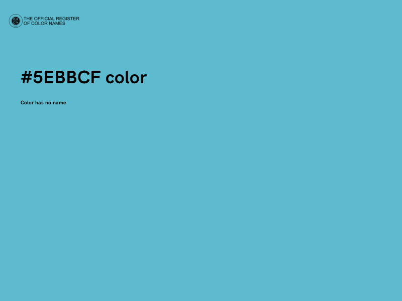 #5EBBCF color image