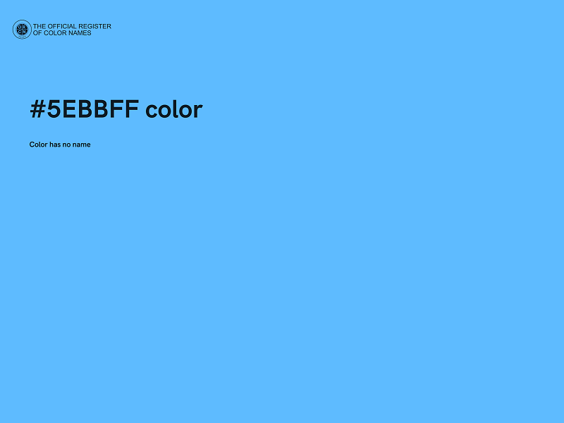#5EBBFF color image