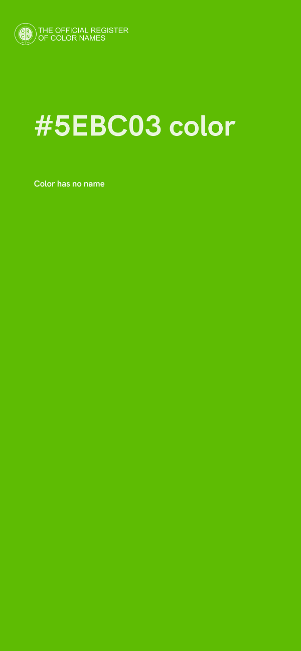 #5EBC03 color image