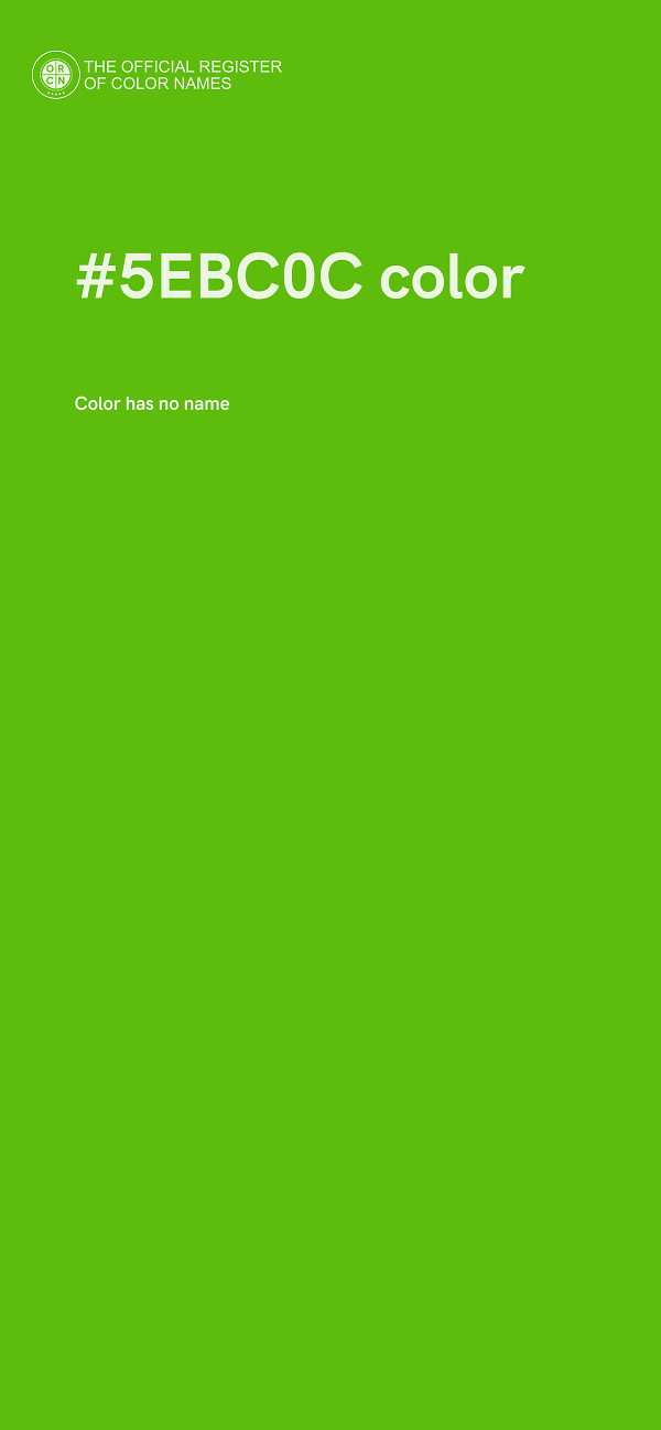 #5EBC0C color image