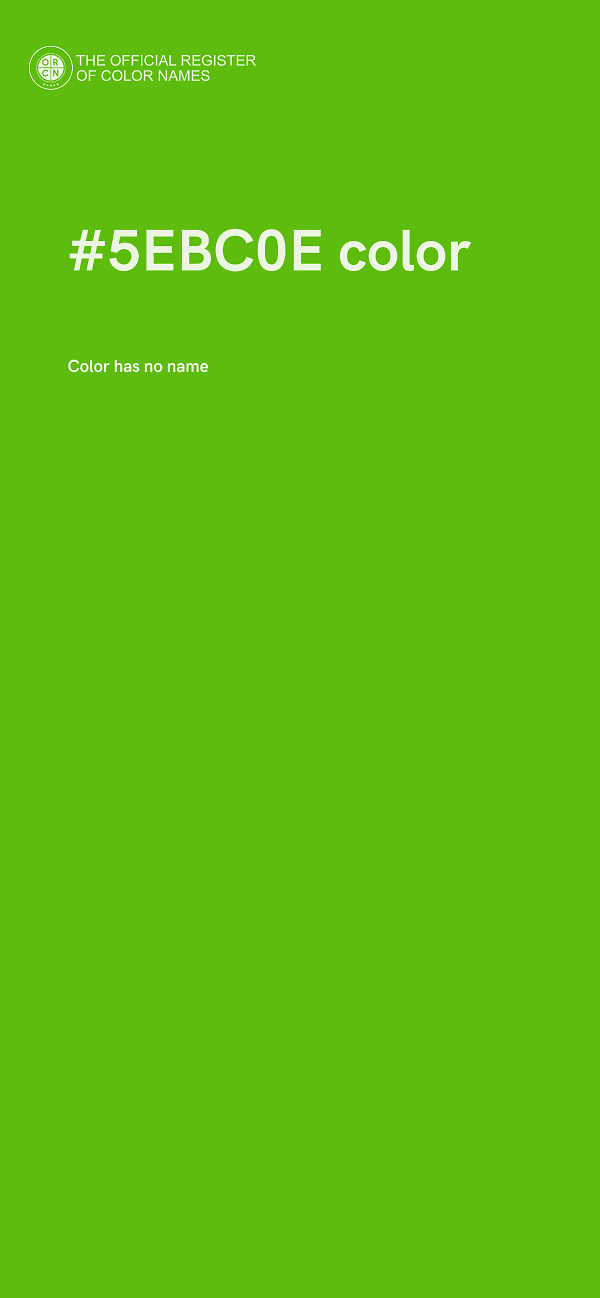 #5EBC0E color image