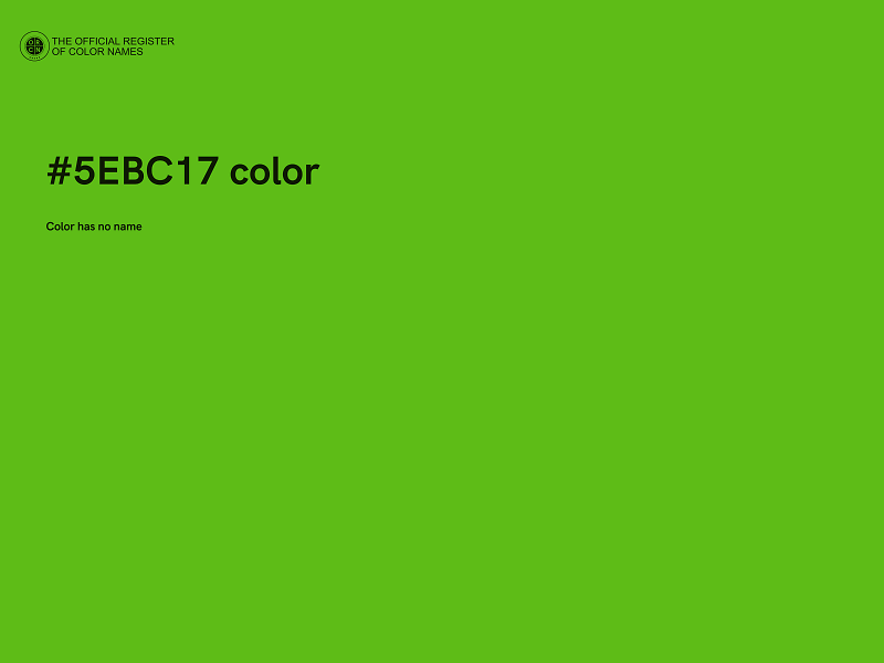 #5EBC17 color image