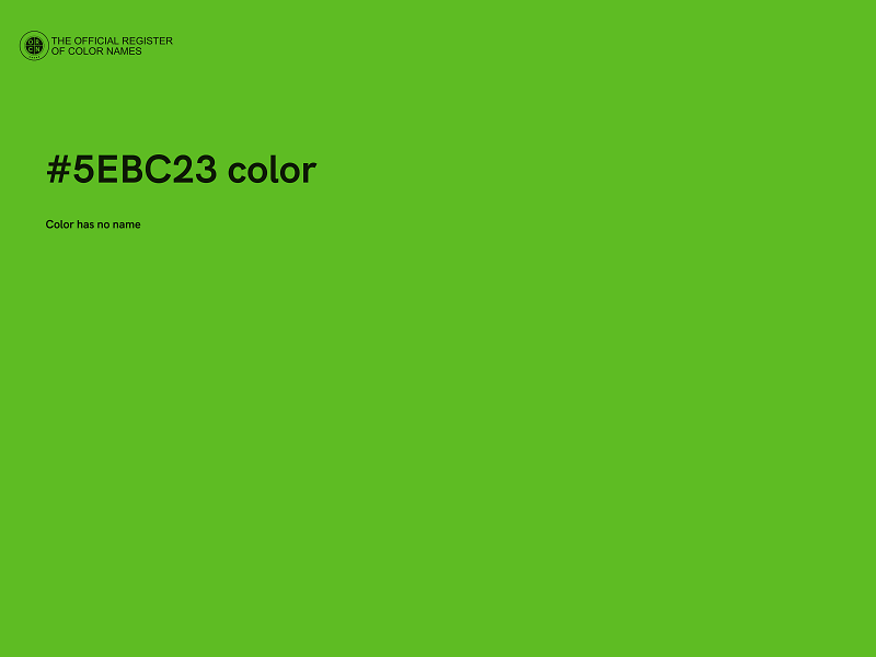 #5EBC23 color image