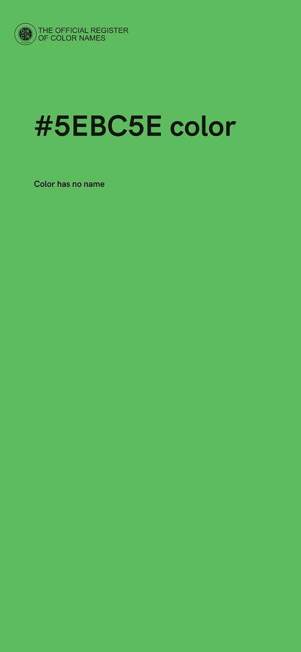 #5EBC5E color image