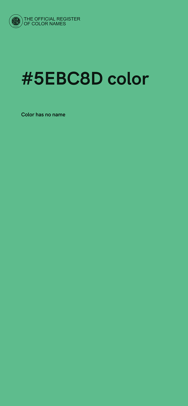 #5EBC8D color image