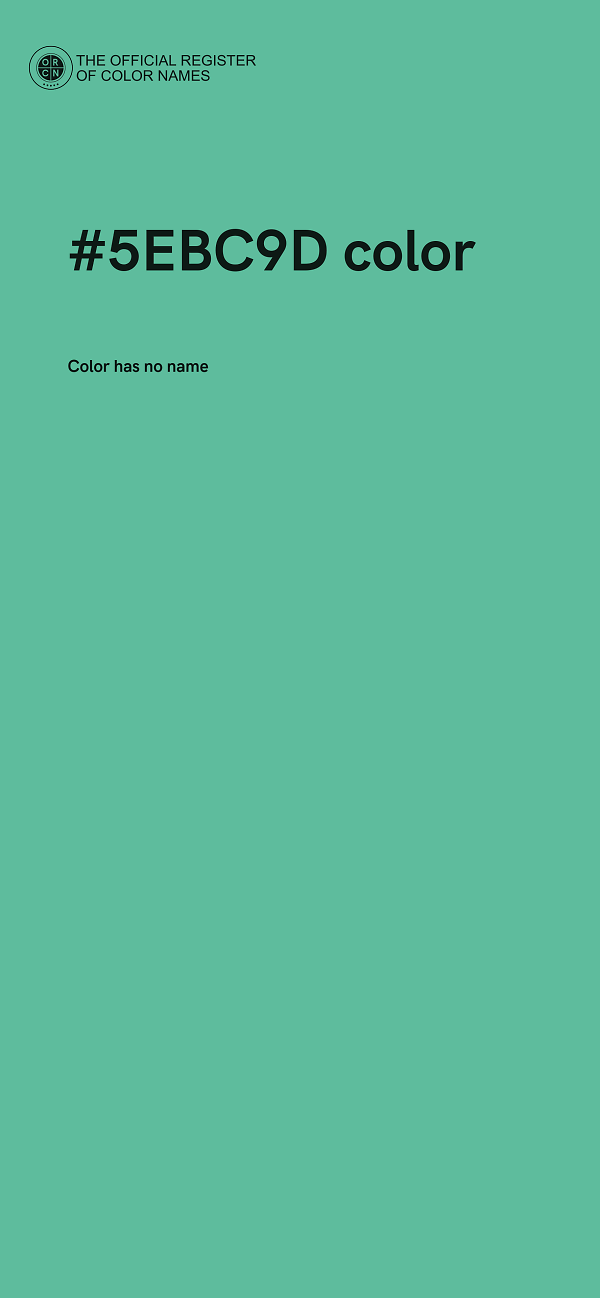 #5EBC9D color image