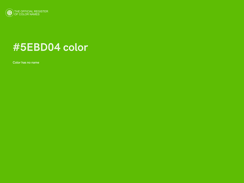 #5EBD04 color image