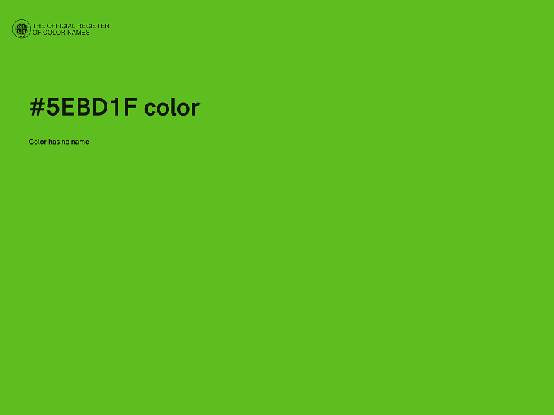 #5EBD1F color image